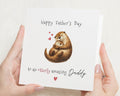 Fathers Day Card for Dad, Cute Otter Card, Fathers Day Card from Kids, Daddy Card, Otter Card for Him, Animal Fathers Day Card