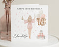 18th Birthday Card for Daughter, Personalised 18th Birthday Card, Birthday Card for Her, Cute Birthday Card, Balloon Birthday Card