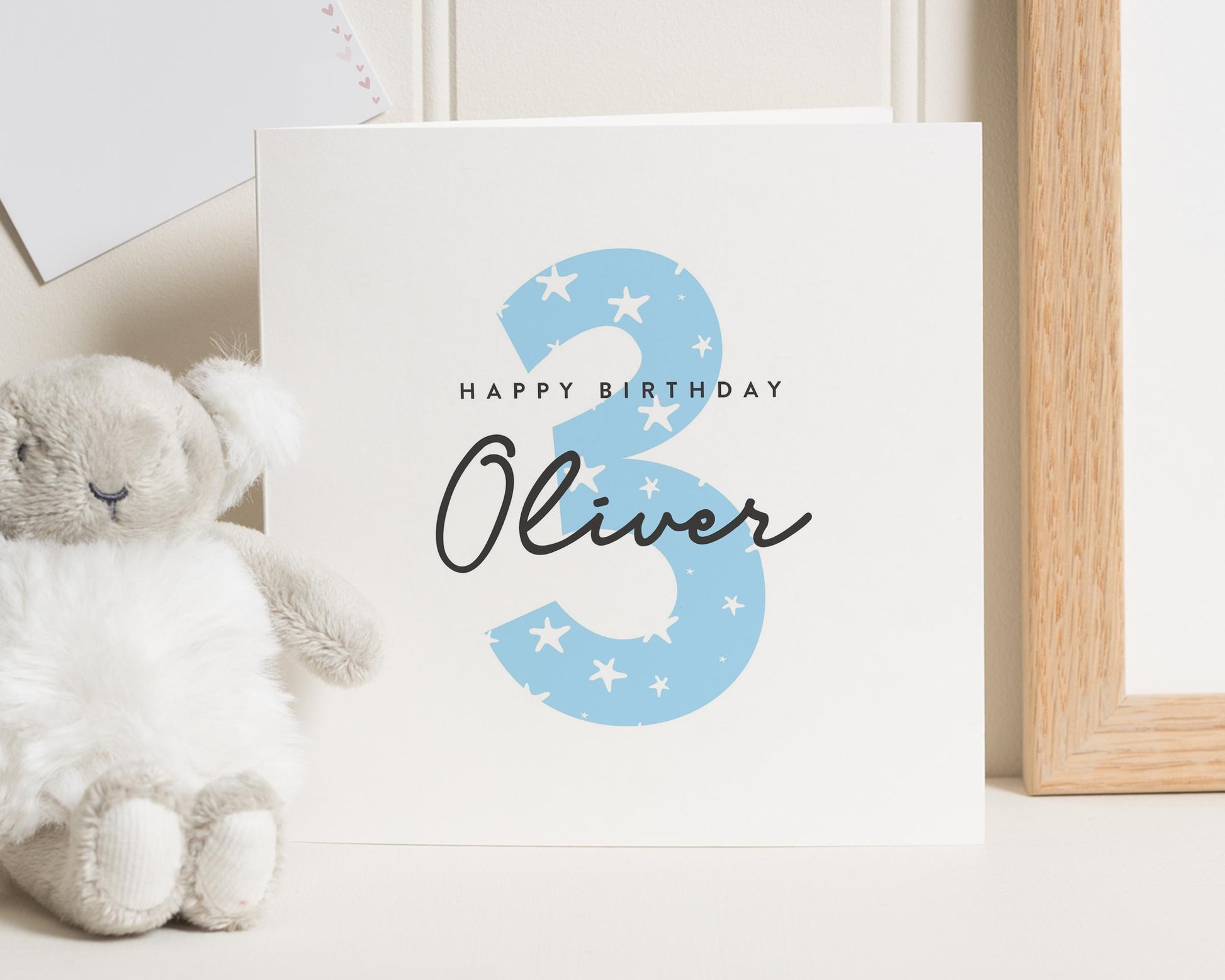 3rd Birthday Card, Personalised Birthday Card for Boy, Birthday Card for Son, Third Birthday Card, Kids Birthday Card, Custom Name Card