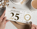 Personalised Birthday Gift Voucher, Scratch To Reveal, Gold Foil, For Daughter, Custom Birthday Card, 25th Birthday Gift