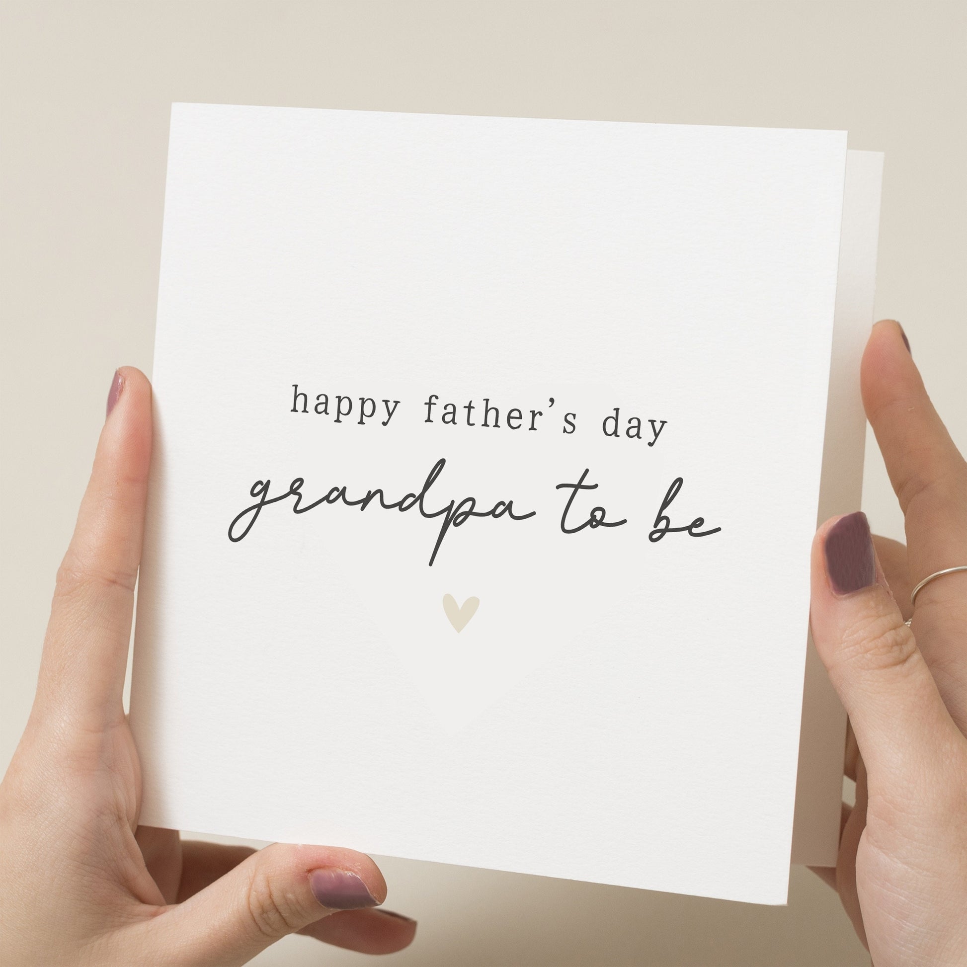 Cute Fathers Day Card For Grandpa To Be, Grandpa To Be Fathers Day Card, Fathers Day Card From Bump, Cute Card For Grandad From Baby