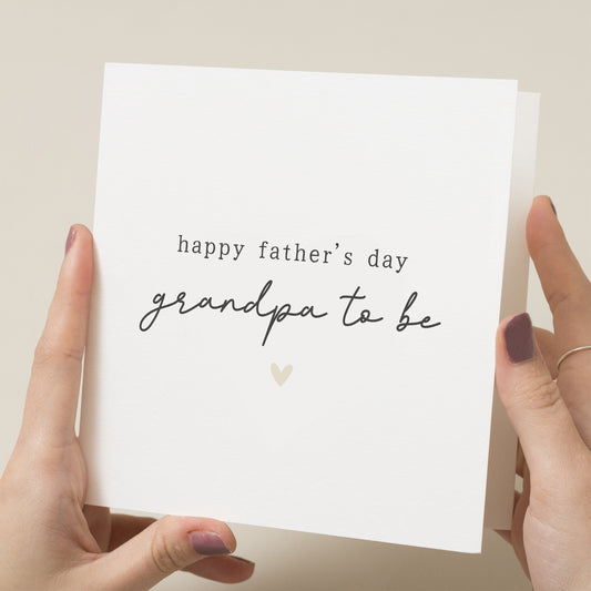 Cute Fathers Day Card For Grandpa To Be, Grandpa To Be Fathers Day Card, Fathers Day Card From Bump, Cute Card For Grandad From Baby