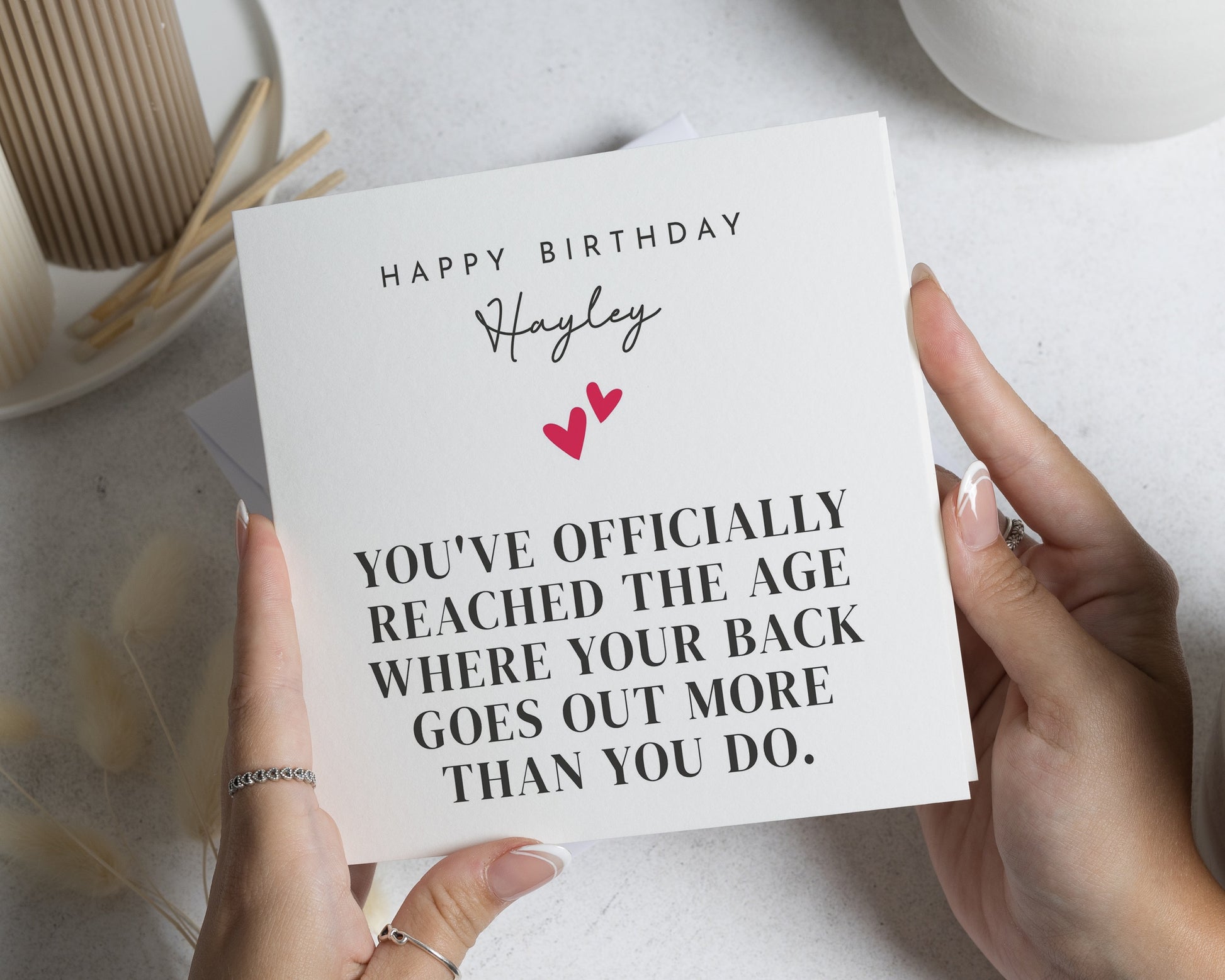 Personalised Birthday Card, Funny Birthday Card for Her, Birthday Card for Friend, Best Friend Birthday Card, Birthday Cards for Women
