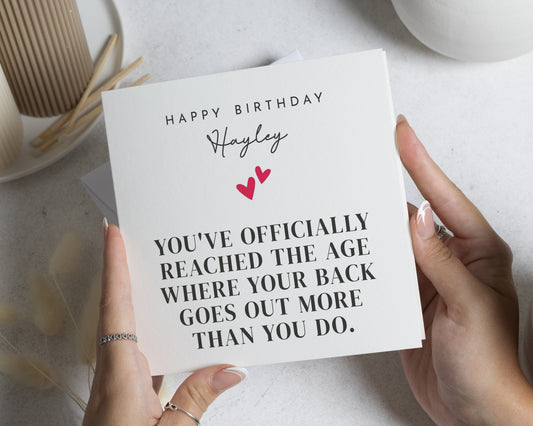 Personalised Birthday Card, Funny Birthday Card for Her, Birthday Card for Friend, Best Friend Birthday Card, Birthday Cards for Women