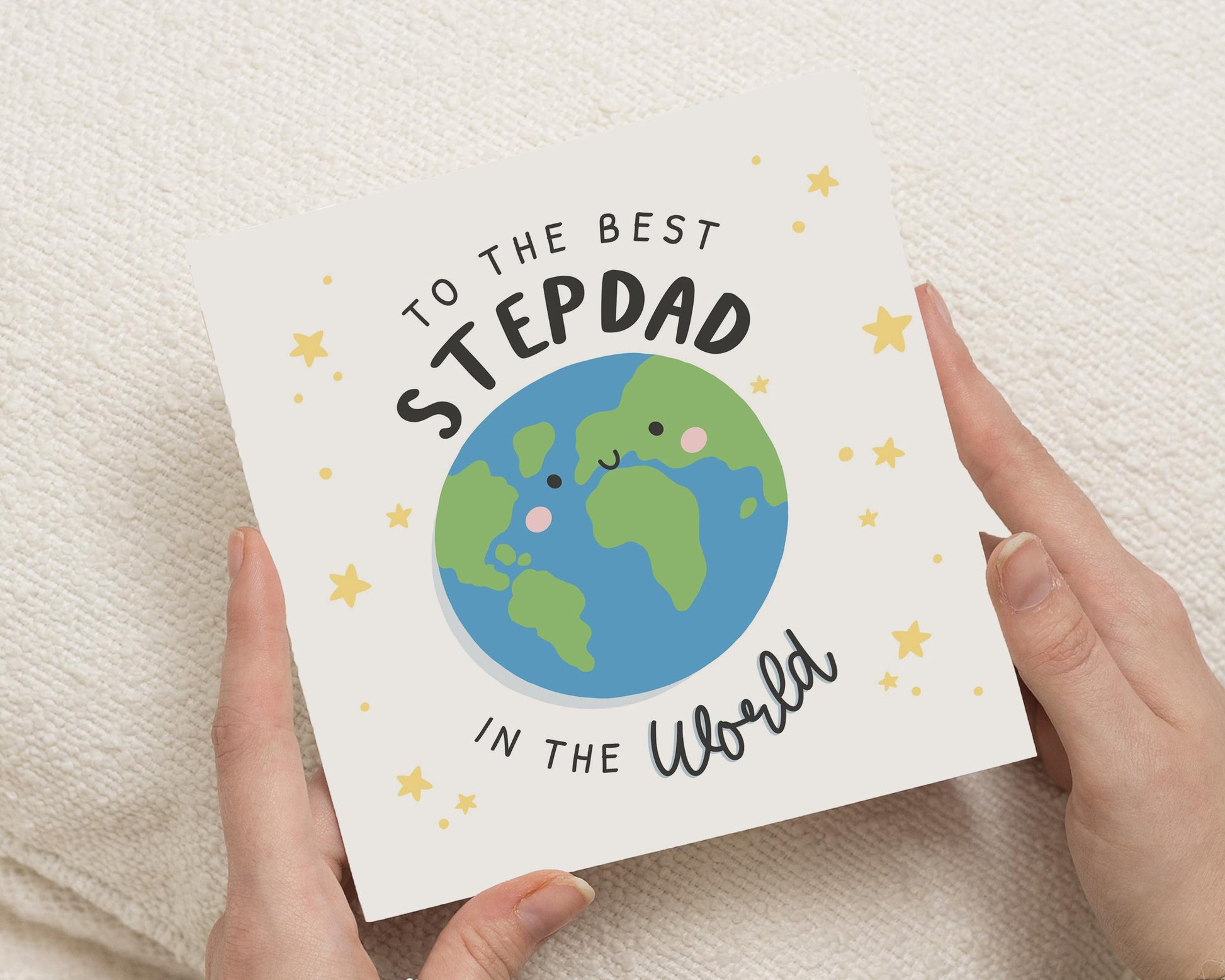 Stepdad Birthday Card, Best Stepdad Card, Birthday Card for Him, Stepdad Fathers Day Card, Cute Stepdad Card, Card for Stepdad