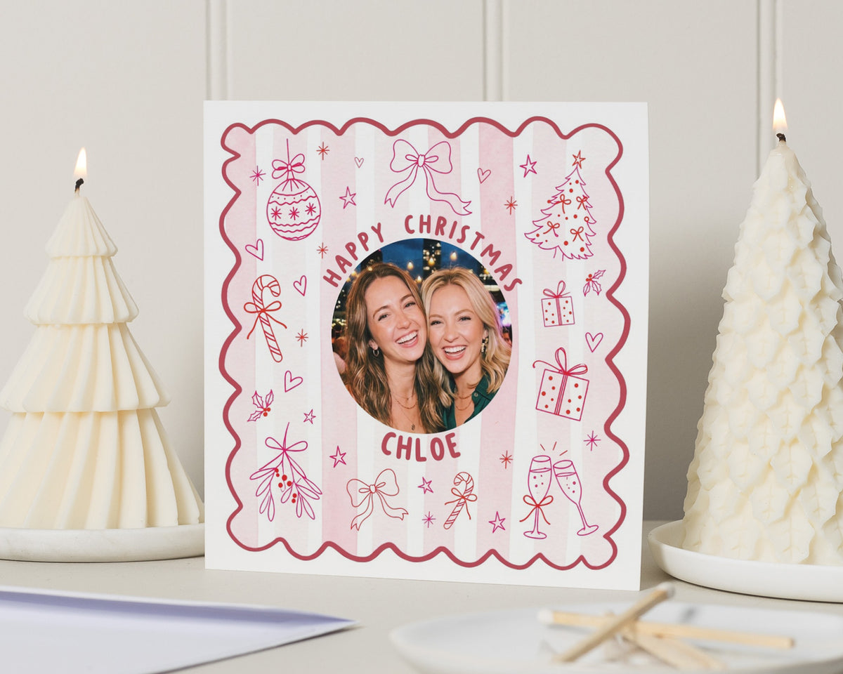 Personalised Christmas Card, Photo Christmas Card, Christmas Card for Friend, Best Friend Christmas Card, Christmas Card for Her