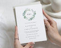 Eucalyptus Greenery Wedding Invitations, Sage Green Botanical Wedding Invites, Monogram Invitation Suite, Personalised Wedding Invite