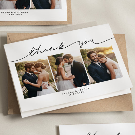 Wedding Thank You Cards, Thank You Cards Wedding, Wedding Thank You, Thank You Wedding Card, Thank You Card, Simple Wedding Card With Photo