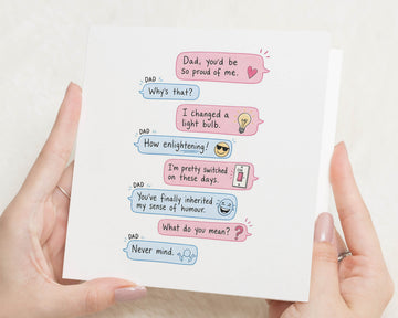 Funny Fathers Day Card for Dad, Dad Birthday Card, Card for Dad from Daughter, Card for Dad from Son, Pun Dad Card, Funny Dad Card