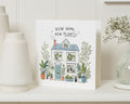 New Home Card, New House Card, Moving House Card, Housewarming Card, New Home Greeting Card, Plant Lover Card, Congratulations Card
