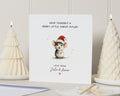 Personalised Christmas Card, Cute Mouse Christmas Card, Square Christmas Card, Pack of Christmas Cards, Pack of 10, 20, 50 or 100