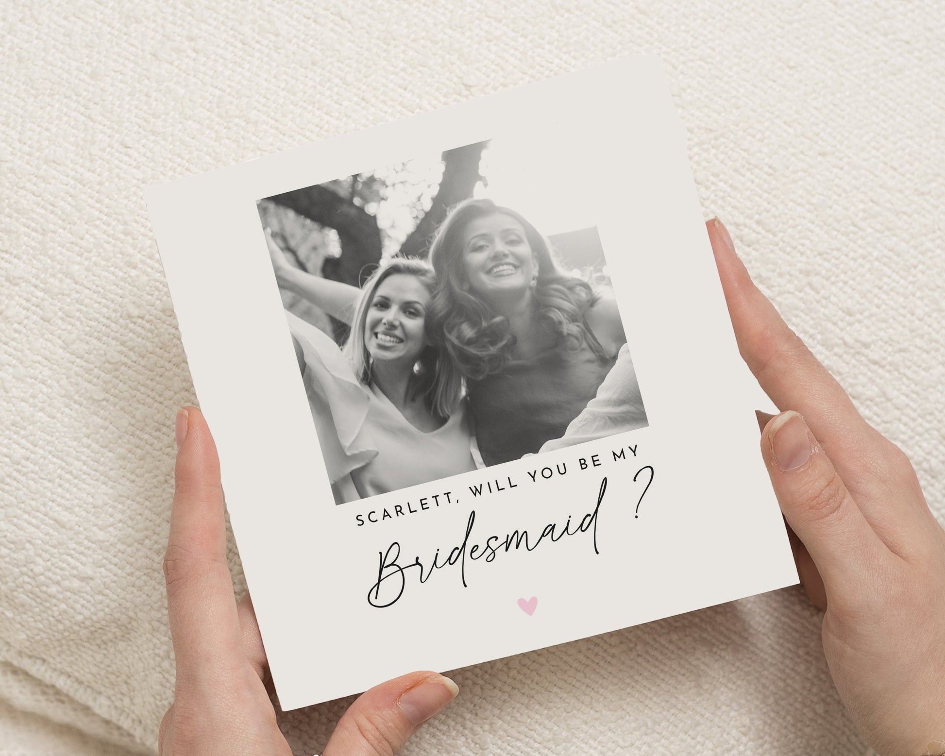 Will You Be My Bridesmaid Card, Bridesmaid Proposal Card, Personalised Photo Card, Wedding Party Card, Bridesmaid Gift Card