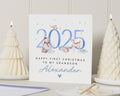 First Christmas Card for Grandson, Personalised Grandson Christmas Card, 2025 Christmas Card, Grandson First Christmas Card