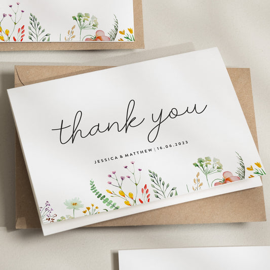 Wedding Thank You Cards, Thank You Cards Wedding, Wedding Thank You, Thank You Wedding Card, Thank You Card, Simple Thank you Card