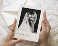 Personalised Wedding Thank You Cards, Photo Wedding Thank You Card, Personalised Thank You Cards, Folded Wedding Thank You Cards