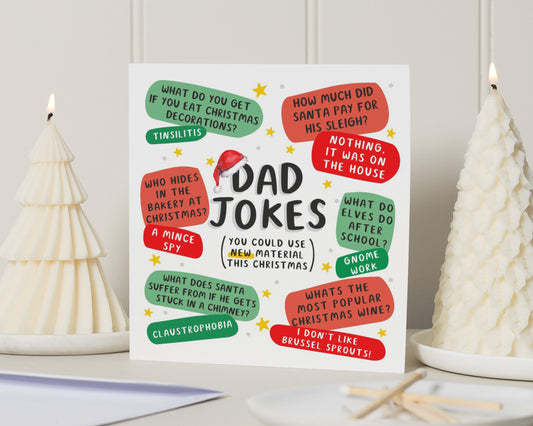 Dad Christmas Card, Funny Dad Jokes Card, Christmas Card for Dad, Dad Joke Card, Christmas Card for Him, Dad Card, Funny Christmas Card