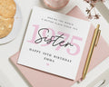 50th Birthday Card for Sister, Personalised Birthday Card, Sister Birthday Card, 1975 Birthday Card, Birthday Card for Her