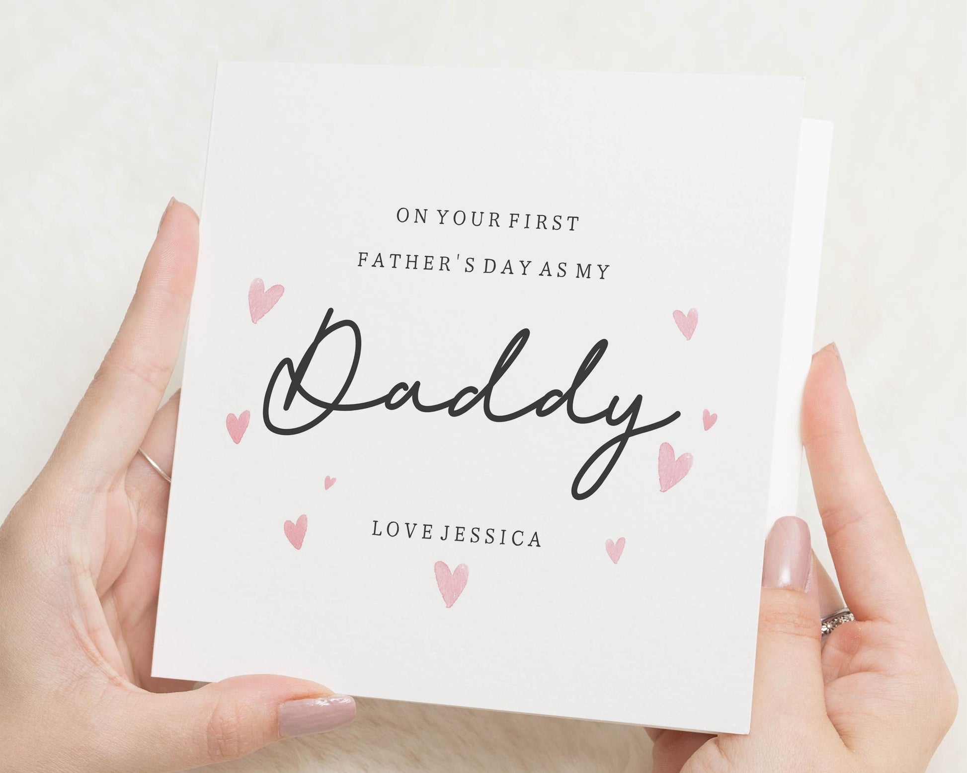 Fathers Day Card from Baby, First Fathers Day Card, Daddy Fathers Day Card, Personalised Fathers Day Card, Fathers Day Card for Him