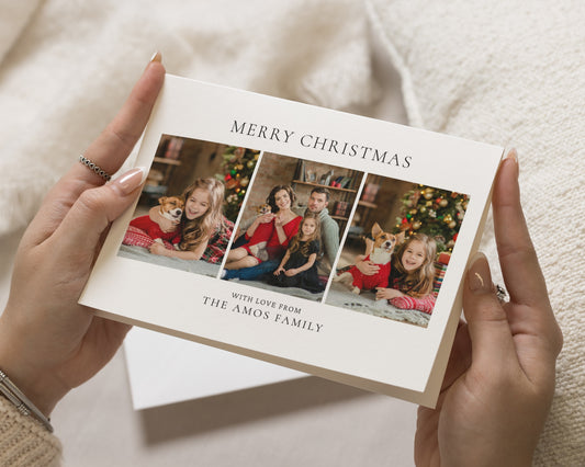 Personalised Pack of Christmas Cards, Photo Christmas Cards, Family Christmas Card, Pack of 10, 20, 50 or 100