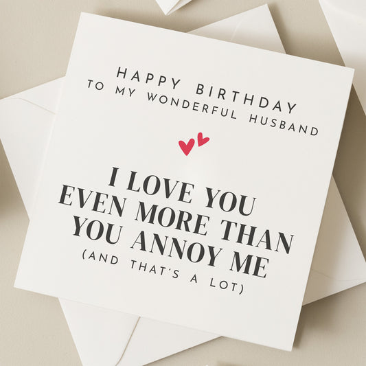 Husband Birthday Card For Him, Birthday Card For Husband, Birthday To Husband, Romantic Card For Him, Happy Birthday Husband, Man Birthday