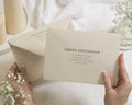 Cream Envelopes with Guest or Return Address Printing, C6, 5x7 or C5 Ivory Wedding Invitation Envelopes (Almond)