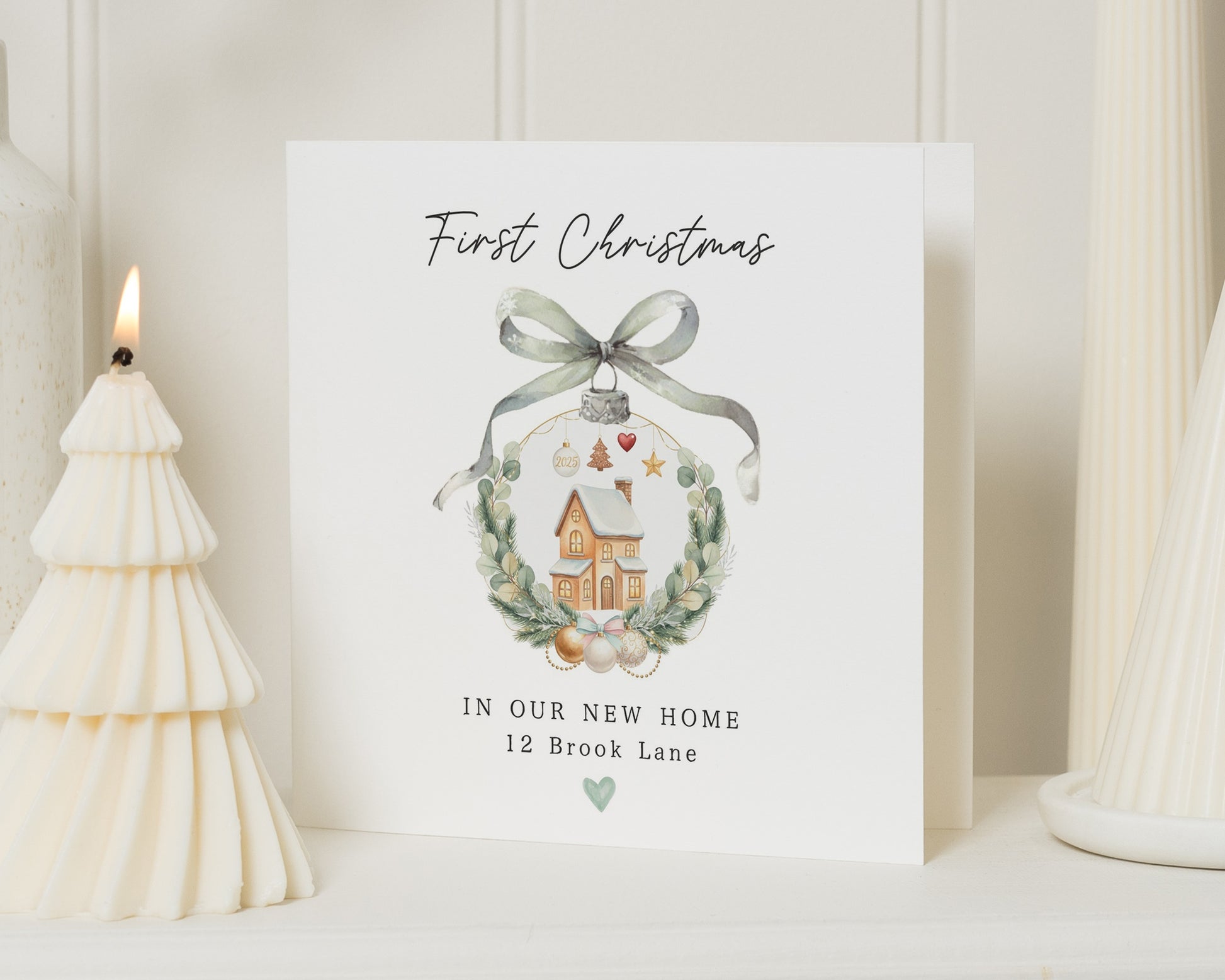 First Christmas Card, New Home Christmas Card, Personalised Christmas Card, Christmas Card for Couple, Housewarming Christmas Card