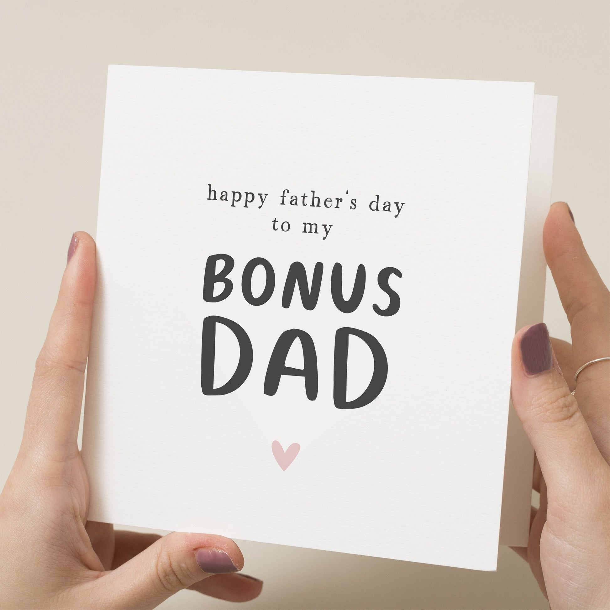 Bonus Dad Fathers Day Card, Fathers Day Card To Step Dad, Best Bonus Dad, Bonus Dad Fathers Day Gift, Fathers Day Card From Step Kid