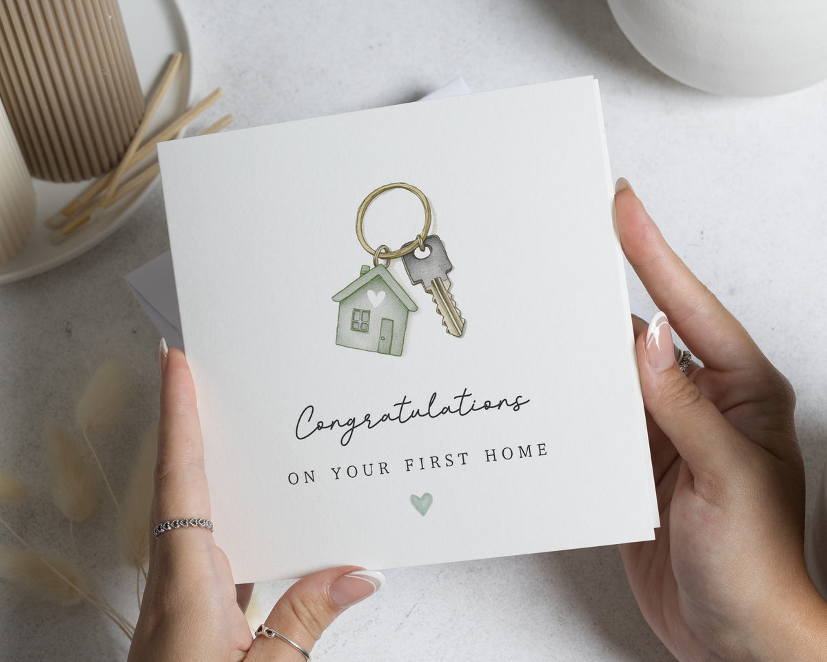New Home Card, First Home Card, Congratulations New Home Card, New House Card, Moving House Card, Housewarming Card, New Home Gift