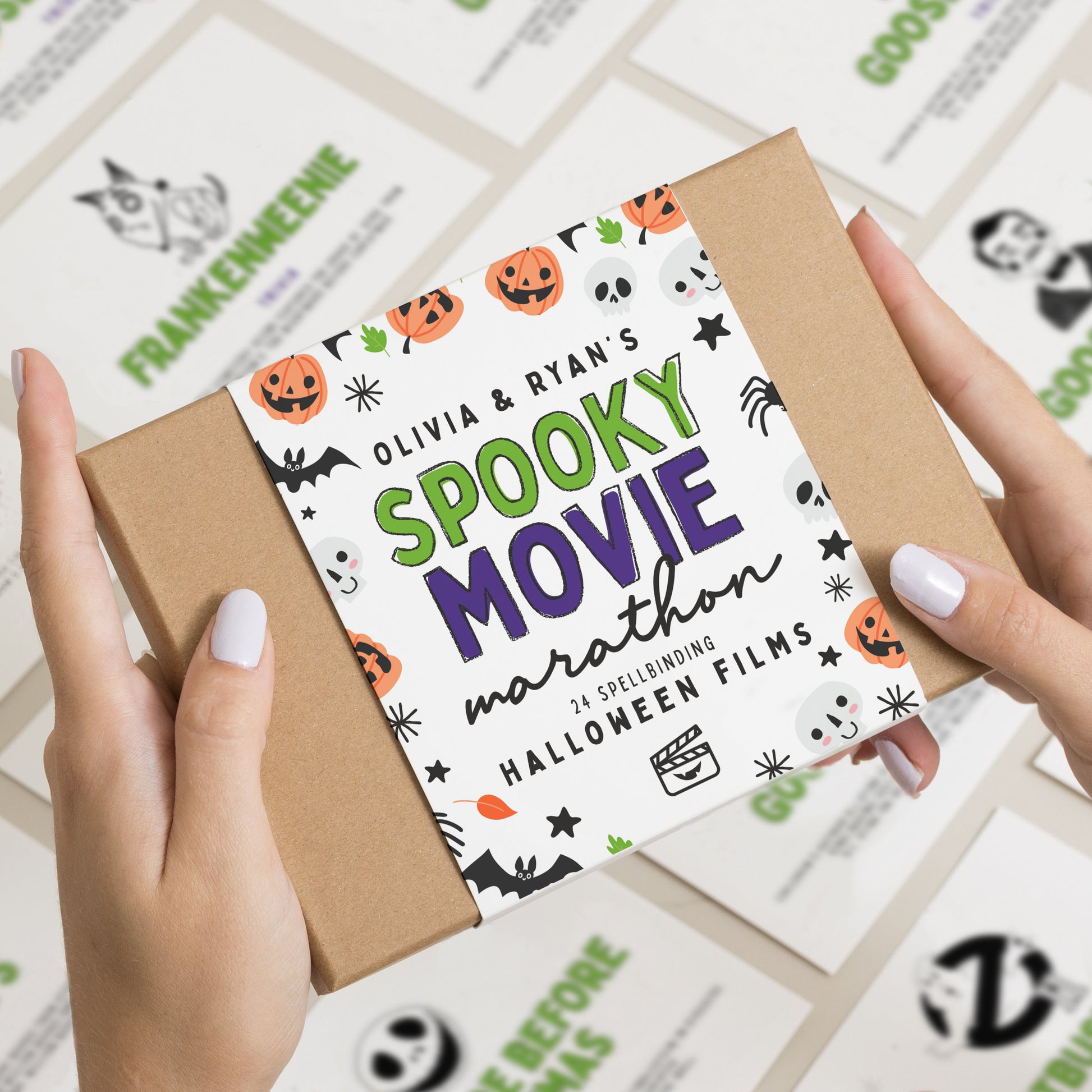 Spooky Movie Advent Watch along, Halloween Advent Calendar, Halloween Film Marathon, Movie Advent Calendar, Halloween Gift, Stocking Filling