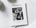 Personalised Wedding Thank You Cards, Photo Wedding Thank You Card, Folded Wedding Thank You Cards, Simple Minimal Thank You Cards