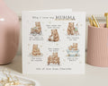 Birthday Card for Mum, Why I Love My Mumma Card, Birthday Card for Her, Cute Bear Card, Personalised Mothers Day Card, Mum Card