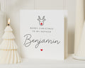 Christmas Card for Nephew, Personalised Merry Christmas Card, Nephew Christmas Card, Reindeer Card, Cute Christmas Card for Kids