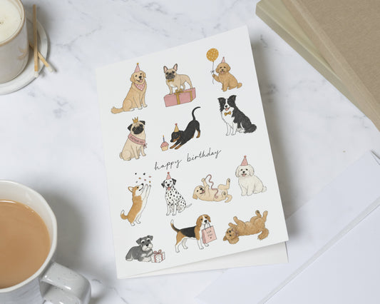 Dog Birthday Card, Birthday Card for Dog Lover, Cute Birthday Card, Birthday Card for Him, Birthday Card for Her, Dog Lover Card