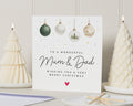 Christmas Card for Mum and Dad, Merry Christmas Card, Parents Christmas Card, Christmas Card for Family, Personalised Christmas Card