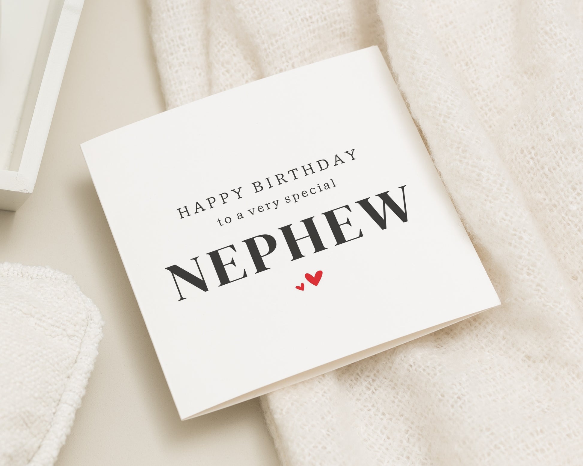 Nephew Birthday Card, Birthday Card for Nephew, Happy Birthday Nephew Card, Personalised Birthday Card, Simple Birthday Card for Him