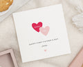 First Fathers Day Card, Personalised Fathers Day Card from Baby, Daddy Card, New Dad Card, Custom Fathers Day Card, Heart Design Card