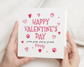 Valentines Day Card from the Dog, Personalised Valentines Card, Valentines Card for Her, Valentines Card for Him, Cute Dog Card