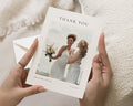 Personalised Wedding Thank You Cards, Photo Wedding Thank You Cards, Folded Wedding Thank You Cards, Minimal Thank You Card
