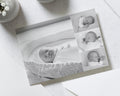Black & White Photo Folded Thank You Cards, New Baby Photo Thankyou Cards, Baby Personalised Thank You Card, New Baby Boy Announcement Cards