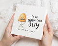 Birthday Card for Him, Funny Birthday Card, Eggsellent Guy Card, Birthday Card for Dad, Husband, Boyfriend, Son, Cute Egg Birthday Card