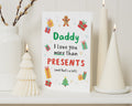 Daddy Christmas Card, Dad Christmas Card, Christmas Card for Dad, Christmas Card from Kids, Cute Christmas Card for Daddy, Funny Xmas Card
