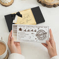 Christmas Gift Voucher, Lapland Trip Reveal, Personalised Boarding Pass Ticket, Holiday Reveal Gift for Kids, Christmas Eve Box