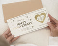 Personalised Anniversary Gift Voucher, Spa Day Gift Voucher for Her, Scratch to Reveal Gift, Afternoon Tea Voucher