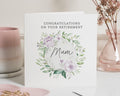 Retirement Card for Mum, Mum Retirement Card, Congratulations Card for Mum, Floral Retirement Card, Personalised Retirement Card for Her