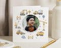Personalised Photo Birthday Card for Boy, Digger Birthday Card, Construction Birthday Card, Birthday Card for Son, Boys Birthday Card