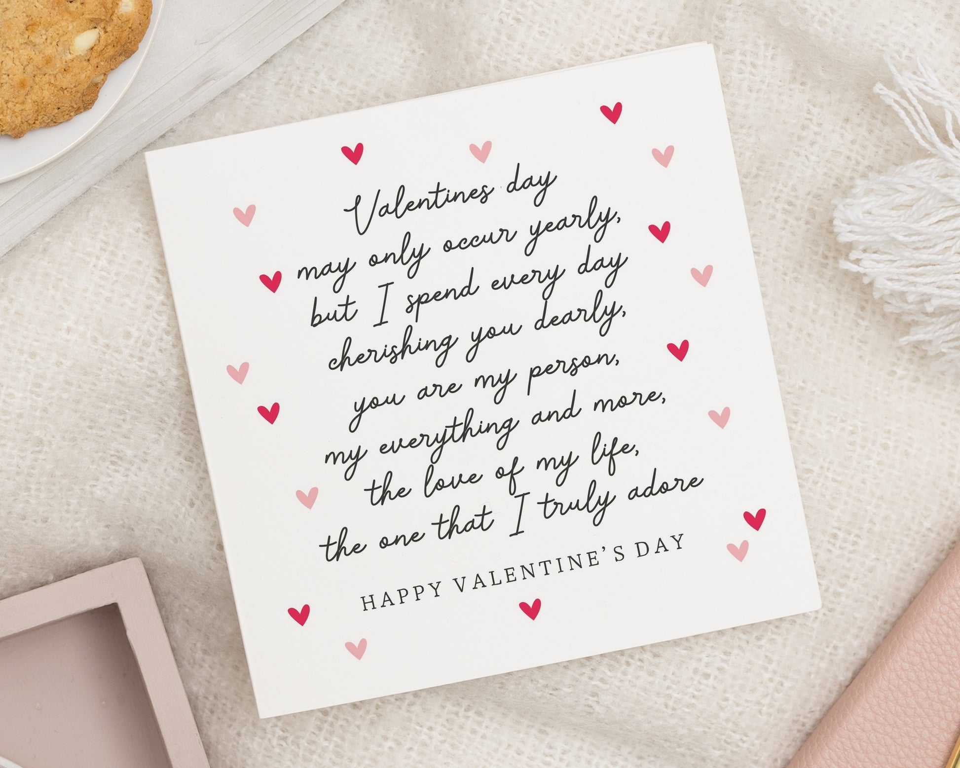 Valentines Day Card, Romantic Valentines Card, Valentines Card for Her, Valentines Card for Him, Poem Valentines Card, Love Card