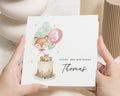 3rd Birthday Card, Personalised Birthday Card for Boy, Fox Birthday Card, Cute Animal Birthday Card, Birthday Card for Kids, Woodland Card