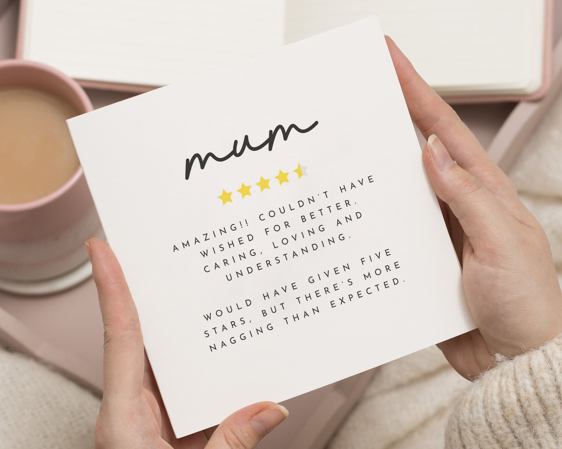 Funny Mum Birthday Card, Birthday Card for Mum, Mothers Day Card, Mum Card, Birthday Card for Her, Five Star Mum Card, Funny Card for Mum