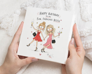Birthday Card for Best Friend, Best Friend Birthday Card, Bestie Birthday Card, Birthday Card for Friend, Birthday Card for Her, Fun Card
