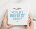 Birthday Card for Daddy, Worlds Bestest Daddy Birthday Card, Birthday Card for Dad, Birthday Card from Kids, Cute Birthday Card for Him